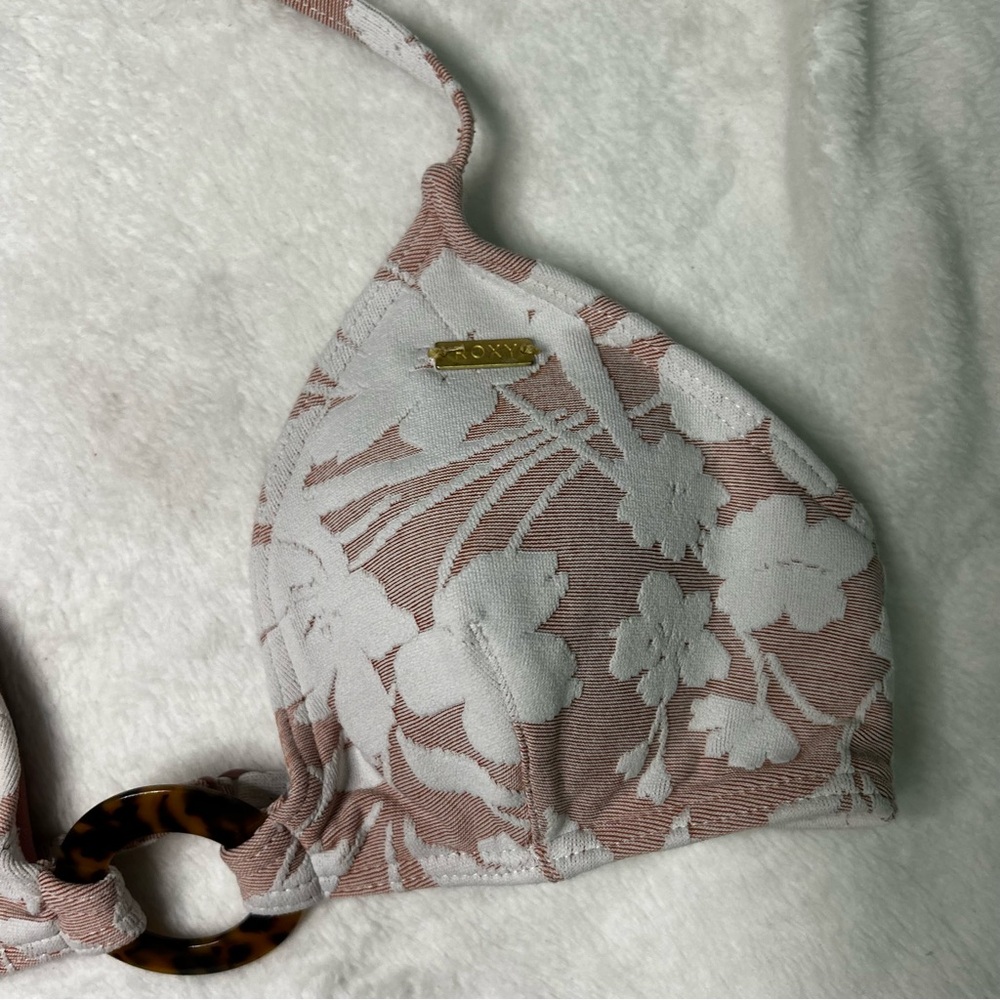 Roxy floral pink bikini top - Picture 3 of 6